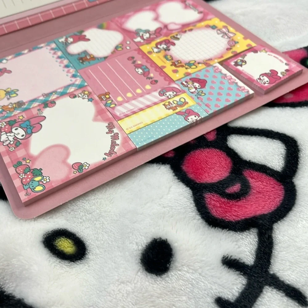 My Melody Memo Book-Style Set of Sticky Notes and Stationary Pages